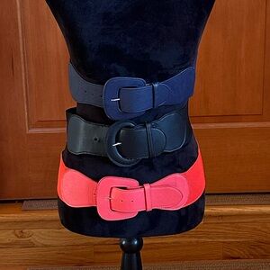 80’s Faux Leather Belt set